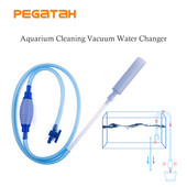 Pumpa za rezervoar za ribu Uređaj za usisavanje vode Alat za čišćenje rezervoara za ribu promijenite vodu sifon za pranje pijeska Pumpa ručni filtar za akvarij
