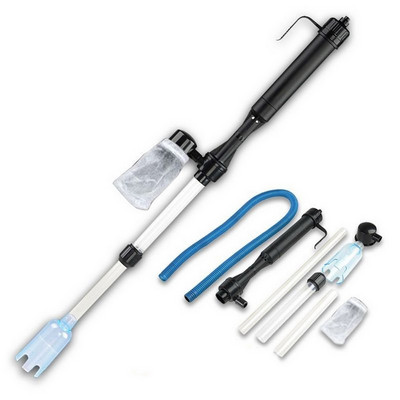 Akvaariumi tolmuimeja veefilter kalapaagi liivaeemaldaja aku sifooniga töötav filter kruusa puhastusvahend akvaariumi puhastustööriist