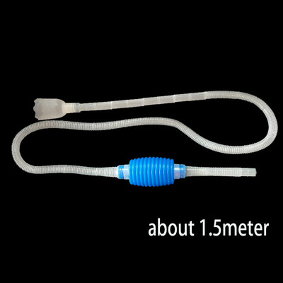 Manuāls akvārija grants tīrīšanas salmu zivju tvertnes ūdens mainītājs akvārija tīrīšanas pipetes pilinātāja atkritumu noņemšanai ar pagarinājuma cauruli