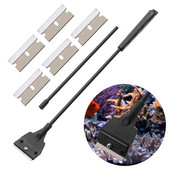 Ενυδρείο από ανοξείδωτο χάλυβα Fish Tank Scraper Blade Aquatic Water Live Plant Cleaning Grass Brush Multi-Tool Cleaner Kit