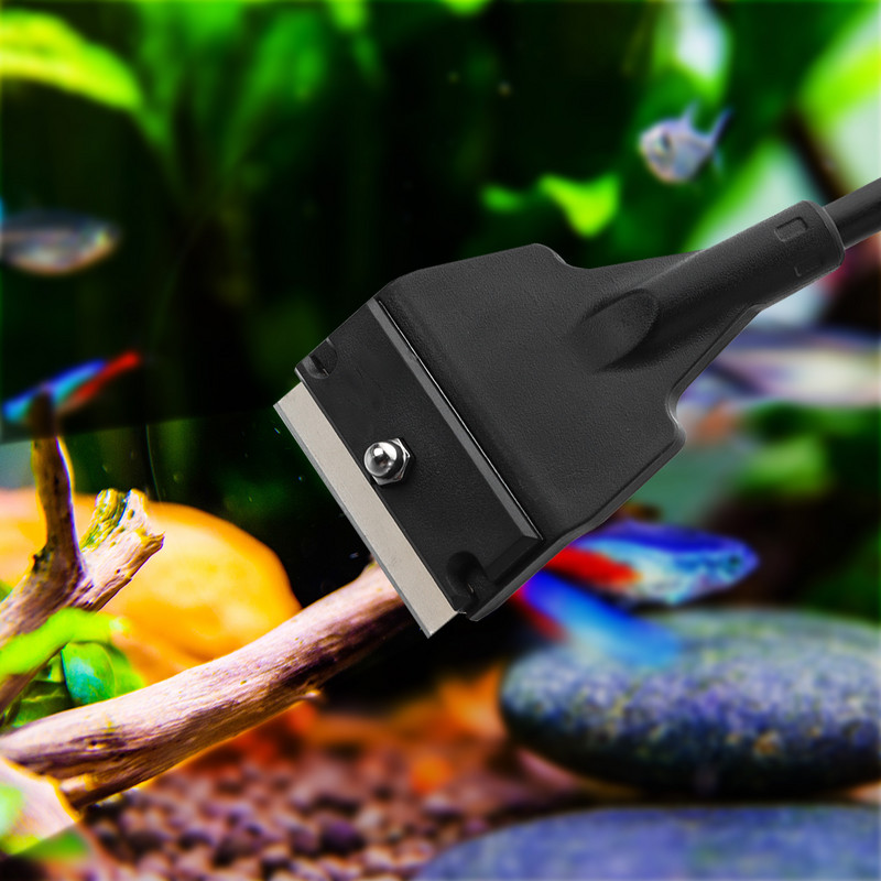 Ενυδρείο από ανοξείδωτο χάλυβα Fish Tank Scraper Blade Aquatic Water Live Plant Cleaning Grass Brush Multi-Tool Cleaner Kit
