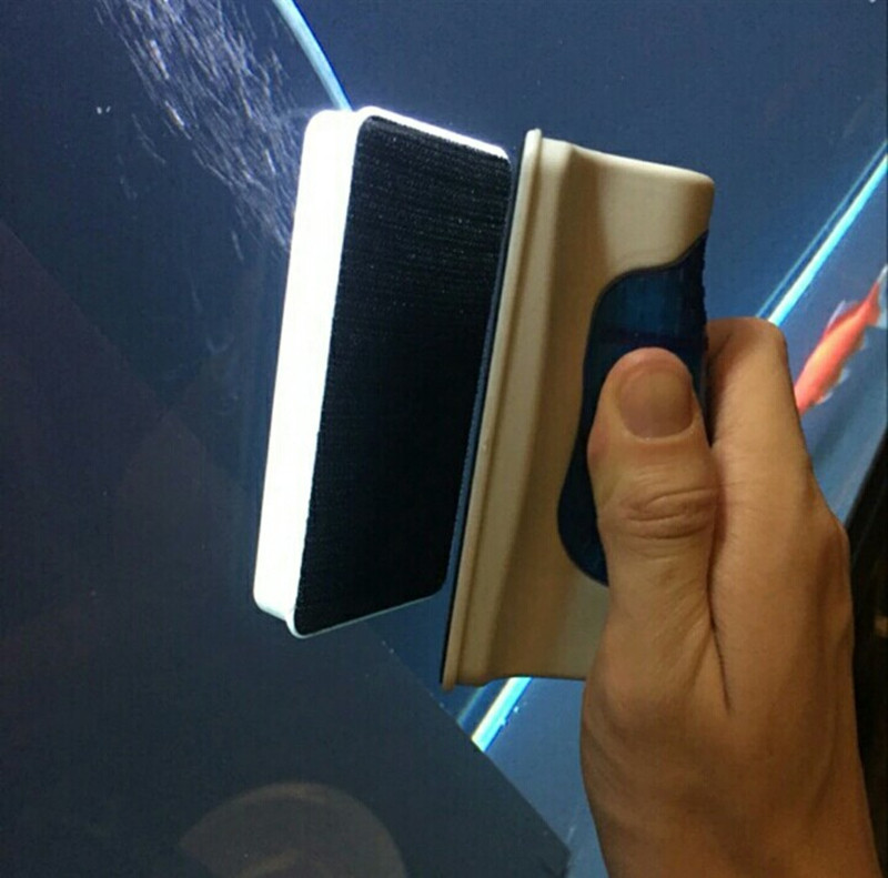 Magnētiskā akvārija birste zivju tvertņu tīrītājs Magnētiskā birste akvārija tvertnes zivju rīki Peldošā birste stikla aļģu tīrīšanas skrāpis