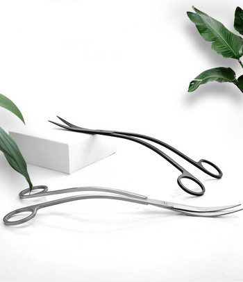 Aquatic Aquarium Clipper Scissor Curve Wave Grass Tool από ανοξείδωτο χάλυβα Δεξαμενή φυτών Νερό Aquascape Clean Cut Trim Snip Clip Shear