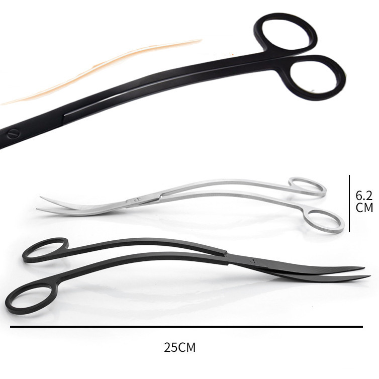 Aquatic Aquarium Clipper Scissor Curve Wave Grass Alat Inox Spremnik za biljke Water Aquascape Clean Cut Trim Snip Clip Shear
