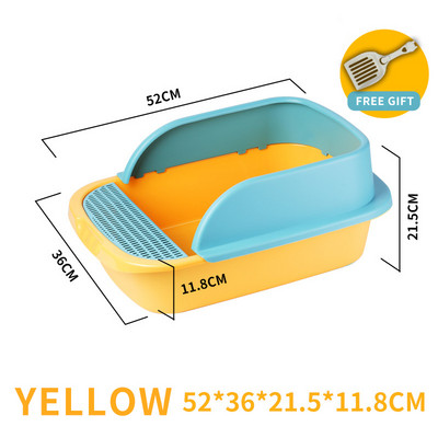 Kutija za mačji pijesak Poluzatvoreni WC protiv prskanja Pješčanik za mačke Clean Training Posuda za kućne ljubimce s lopaticom za mačiće Potrepštine za kućne ljubimce