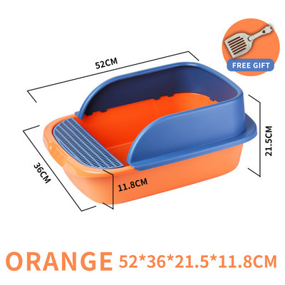 Kutija za mačji pijesak Poluzatvoreni WC protiv prskanja Pješčanik za mačke Clean Training Posuda za kućne ljubimce s lopaticom za mačiće Potrepštine za kućne ljubimce