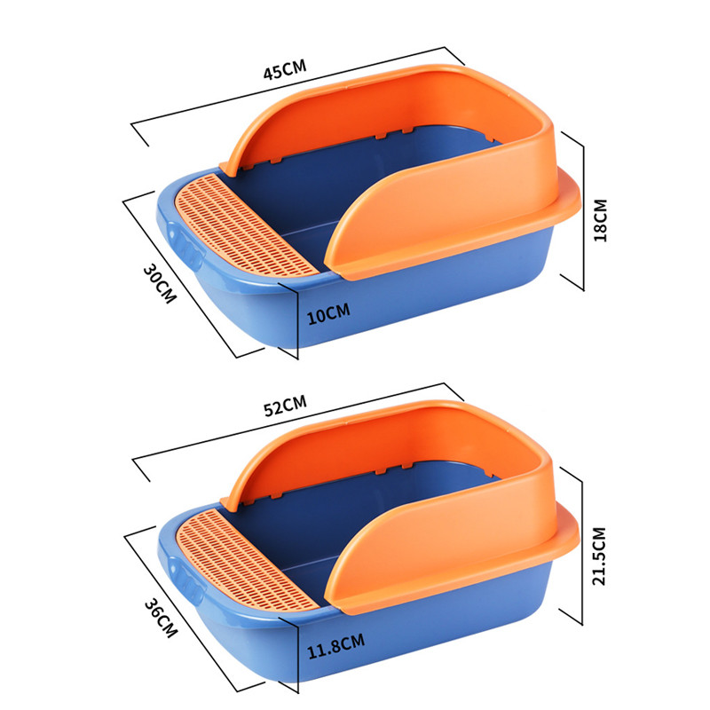 Kutija za mačji pijesak Poluzatvoreni WC protiv prskanja Pješčanik za mačke Clean Training Posuda za kućne ljubimce s lopaticom za mačiće Potrepštine za kućne ljubimce