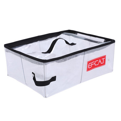 Prijenosna mačja jednostavna kutija za pijesak s poklopcem, sklopivi vodootporni veliki vanjski toalet za mače za putovanja