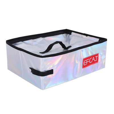 Prijenosna mačja jednostavna kutija za pijesak s poklopcem, sklopivi vodootporni veliki vanjski toalet za mače za putovanja