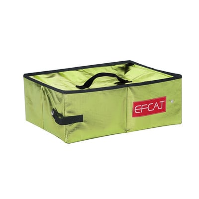 Prijenosna mačja jednostavna kutija za pijesak s poklopcem, sklopivi vodootporni veliki vanjski toalet za mače za putovanja