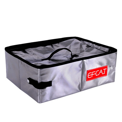 Prijenosna mačja jednostavna kutija za pijesak s poklopcem, sklopivi vodootporni veliki vanjski toalet za mače za putovanja