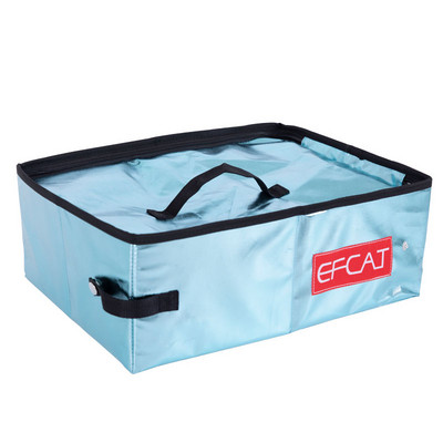 Prijenosna mačja jednostavna kutija za pijesak s poklopcem, sklopivi vodootporni veliki vanjski toalet za mače za putovanja