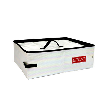 Prijenosna mačja jednostavna kutija za pijesak s poklopcem, sklopivi vodootporni veliki vanjski toalet za mače za putovanja