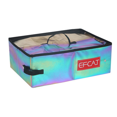 Prijenosna mačja jednostavna kutija za pijesak s poklopcem, sklopivi vodootporni veliki vanjski toalet za mače za putovanja