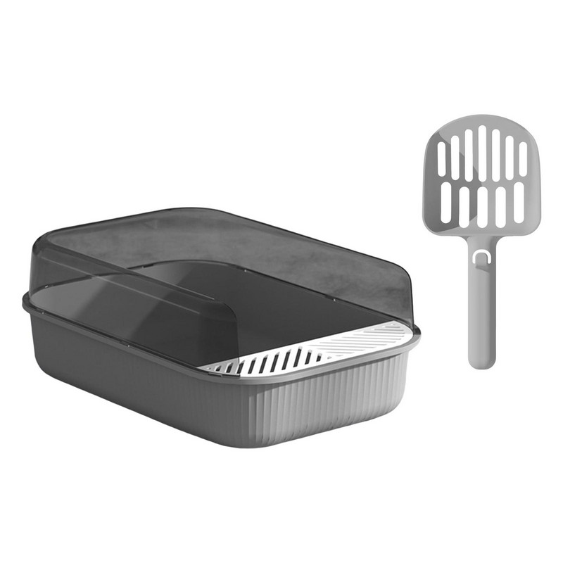 Posuda za pijesak za kućne ljubimce WC noćna posuda, posuda za pijesak koja se lako čisti s kutijom za mačji pijesak za štene, mačiće, mače