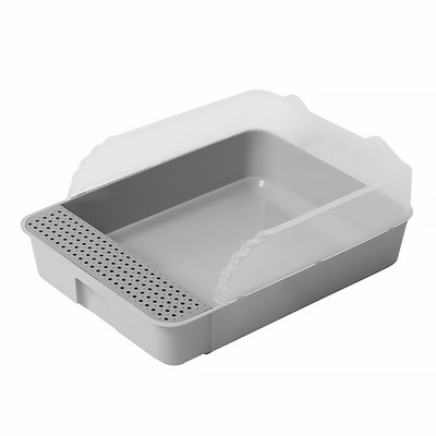 Pakaiši kaķu kaste tualete podiņš kaķēnu paplāte daļēji slēgta zaķa noņemams dresētājs Slēgts trušiem pārnēsājamas gultas kastes bez