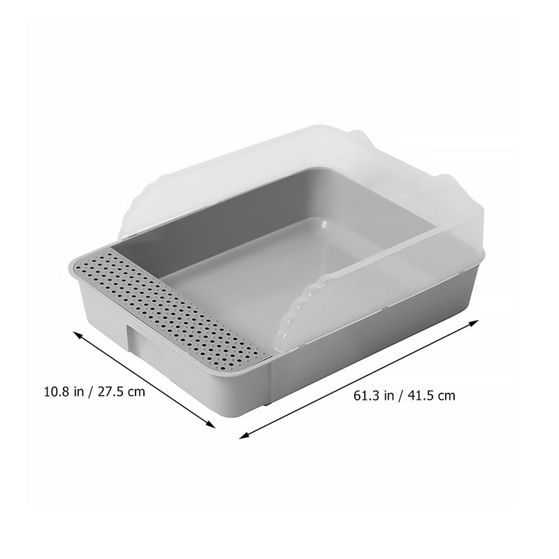 Pakaiši kaķu kaste tualete podiņš kaķēnu paplāte daļēji slēgta zaķa noņemams dresētājs Slēgts trušiem pārnēsājamas gultas kastes bez