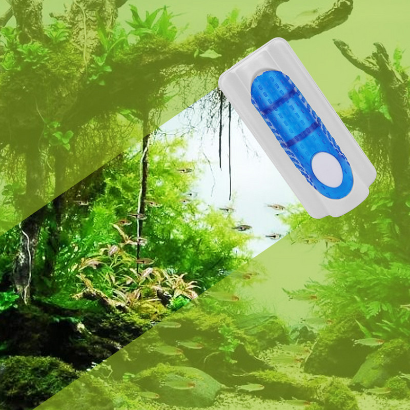 Septiņu galveno magnētisko akvārija stikla aļģu skrāpju tīrīšanas līdzeklis magnētiskā birste akvārija tvertne zivju akvārija instrumenti peldošā suka