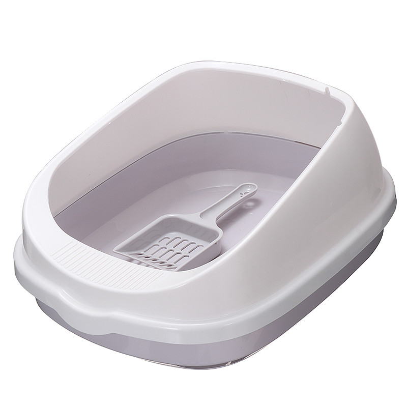 Plastična WC školjka za kućne ljubimce Noćna posuda protiv prskanja Kutija s pijeskom za mačke Ladica s lopaticom Clean WC Kućne potrepštine za kućne ljubimce