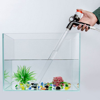 Устройство за смяна на вода в аквариум Ръчно засмукващо устройство Помпа за измиване на пясък Инструмент за почистване на сифона