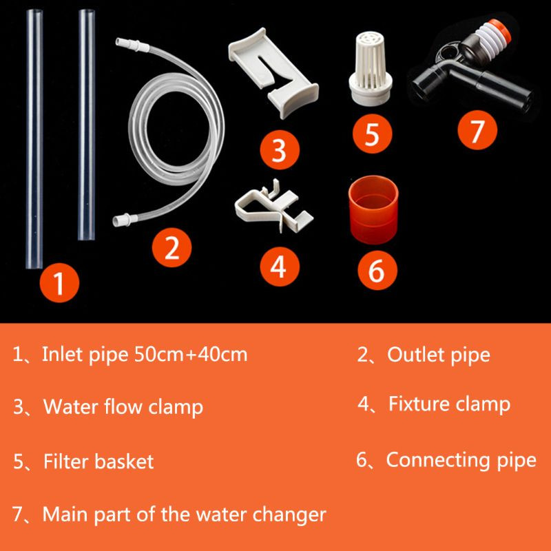 Akvārija ūdens maiņas manuāla sūkšanas ierīce Smilšu mazgāšanas sūkņa sifona tīrīšanas rīks