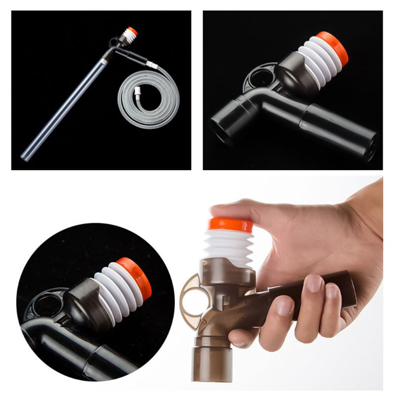 Akvārija ūdens maiņas manuāla sūkšanas ierīce Smilšu mazgāšanas sūkņa sifona tīrīšanas rīks