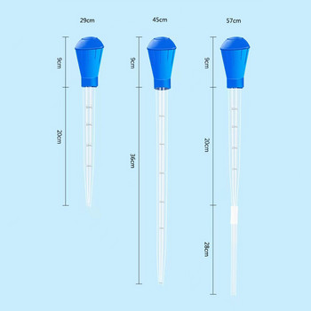 29/45/57cm Aquarium FishTank Clean Tool Πιπέτα Δεξαμενής ψαριών Αντλία σιφόνι Εναλλάκτη νερού Αξεσουάρ ενυδρείου με σωλήνα επέκτασης