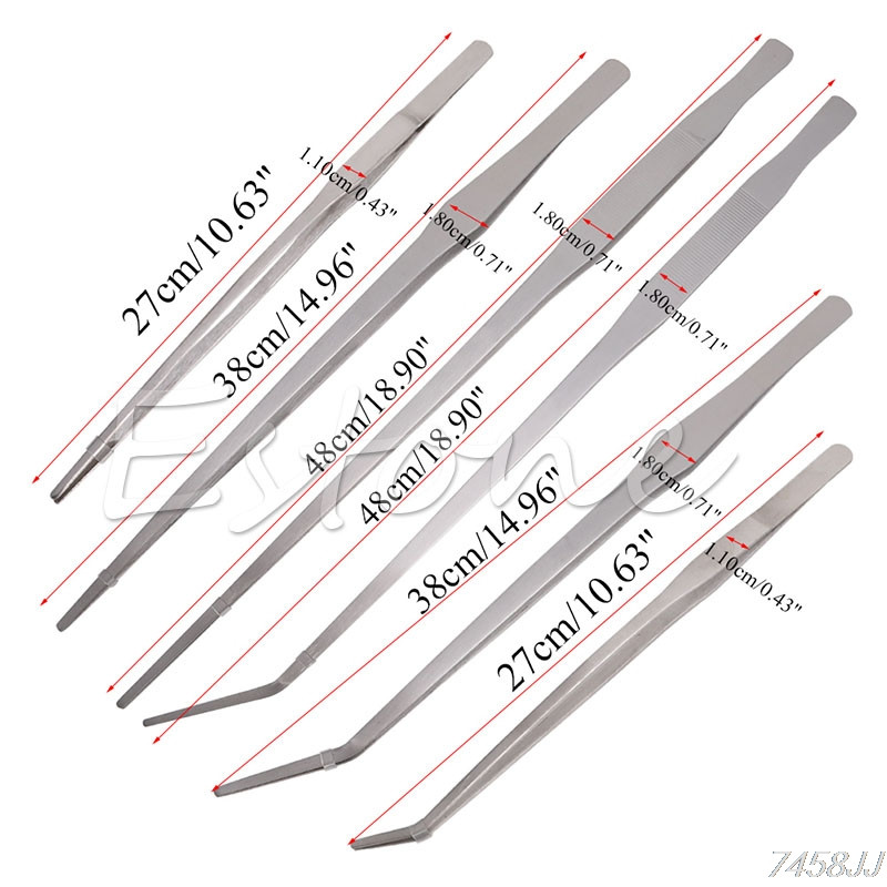 27/30/38/48 cm hvataljke za akvarijske akvarijske akvarijske pincete od nehrđajućeg čelika za žive biljke G03 isporuka