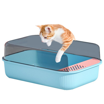 Odvojiva kutija za mačji pijesak Poluzatvorena WC školjka Posuda za pijesak Dezodorans Kutija za mačji pijesak Pribor za mačke Predmeti za kućne ljubimce