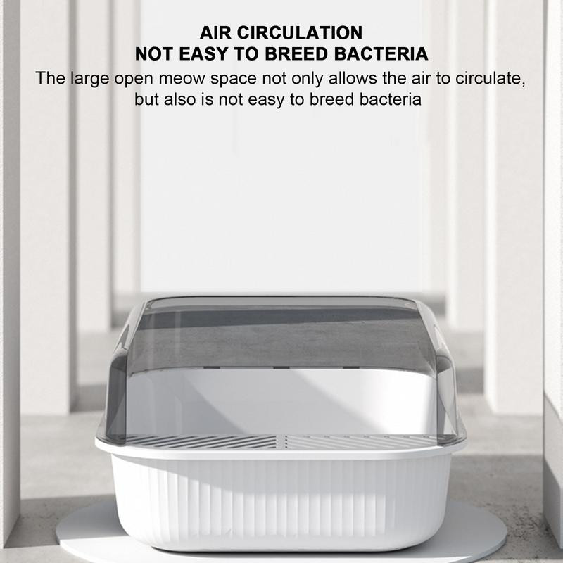 Odvojiva kutija za mačji pijesak Poluzatvorena WC školjka Posuda za pijesak Dezodorans Kutija za mačji pijesak Pribor za mačke Predmeti za kućne ljubimce
