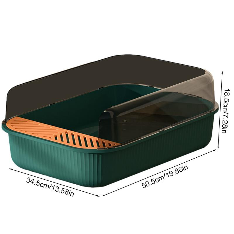 Odvojiva kutija za mačji pijesak Poluzatvorena WC školjka Posuda za pijesak Dezodorans Kutija za mačji pijesak Pribor za mačke Predmeti za kućne ljubimce