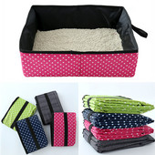 Noćne posude za mačke Sklopiva kutija za pijesak Vanjski umivaonik za mačiće Vodootporni WC Pribor za kućne ljubimce Oxford tkanina Pješčanik za mačke Jednostavno čišćenje