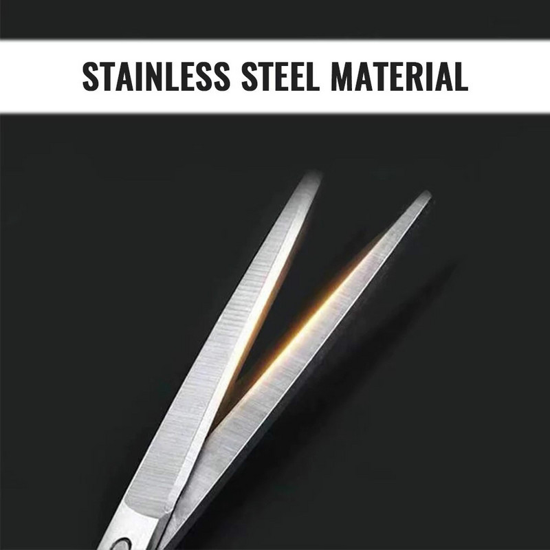 Nerūsējošā tērauda akvārija ūdens zāles ūdenszāles griezējs garo viļņu šķēru rīku komplekts Ūdens zāles griezējs zivju griezējs 3 formas