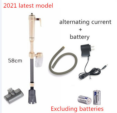 Automatski čistač akvarija sa šljunkom za ribe Električni sifon za akvarij Pumpa Čistač Filter Mjenjač vode Perač pijeska Cijev crijeva za vodu