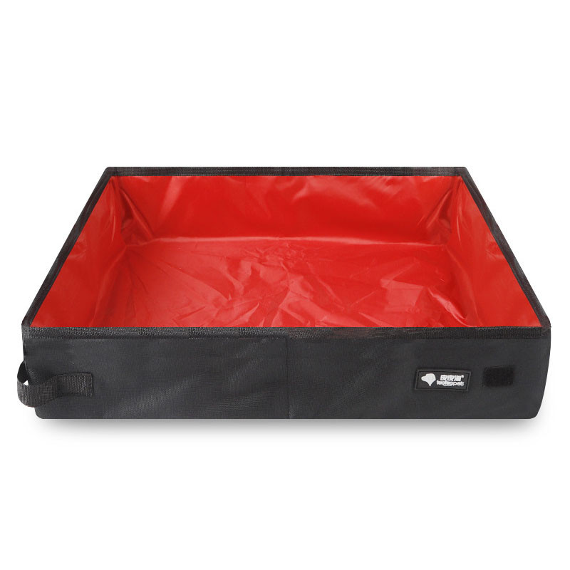 Sklopiva putna kutija za mačji pijesak Posuda za pseći toalet Sklopiva noćna posuda za mačji pijesak Vodootporna vanjska sklopiva kutija za mačji pijesak