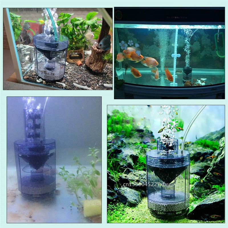 Kala väljaheide imemise koguja akvaariumi paak täisautomaatne kala väljaheite imemise eraldaja filtri koguja tolmuimeja