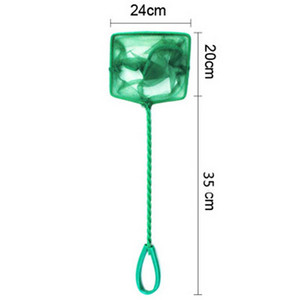 Prijenosna mreža za ribu Duga ručka Četvrtasti dodaci za akvarij Mreža za podmetanje akvarija za ribe koje plutaju Mreža za rakove Alat za čišćenje