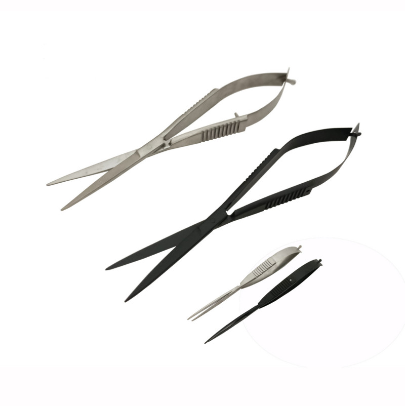 Nerūsējošā tērauda taisnas izliektas atsperu šķēres ainavu uzturēšanas rīki ūdens un akvārijiem ūdens augiem šķēres