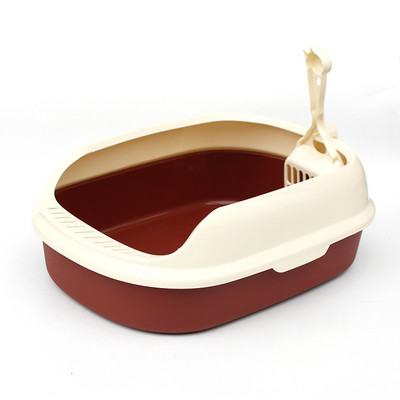 Poluzatvoreni putni mačji pijesak Clean Cute Sandbox s lopaticom za pijesak Nauka mačića na WC Poluotvorena prozračna kućica za kućne ljubimce