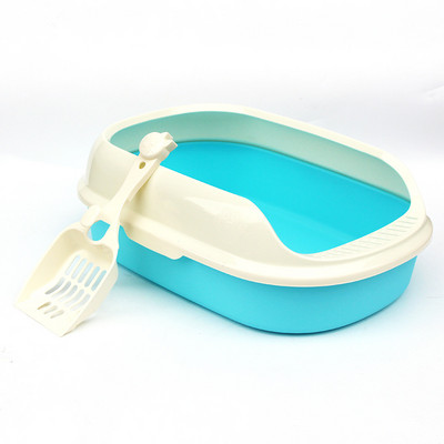 Poluzatvoreni putni mačji pijesak Clean Cute Sandbox s lopaticom za pijesak Nauka mačića na WC Poluotvorena prozračna kućica za kućne ljubimce