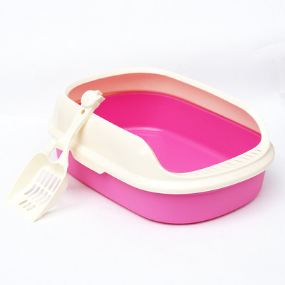 Poluzatvoreni putni mačji pijesak Clean Cute Sandbox s lopaticom za pijesak Nauka mačića na WC Poluotvorena prozračna kućica za kućne ljubimce