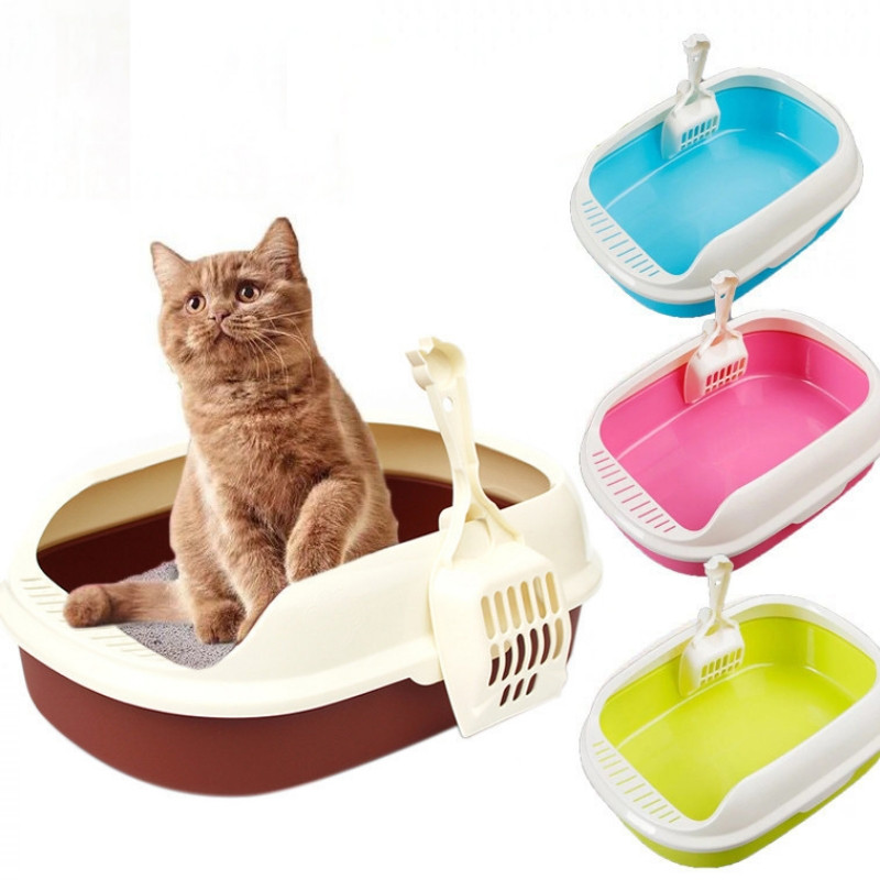 Poluzatvoreni putni mačji pijesak Clean Cute Sandbox s lopaticom za pijesak Nauka mačića na WC Poluotvorena prozračna kućica za kućne ljubimce