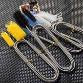 90/155/200cm Četka za čišćenje cijevi Zračna cijev Fleksibilno dvostruko crijevo Dodaci za akvarij Čistač spremnika Filter za vodu Najlon