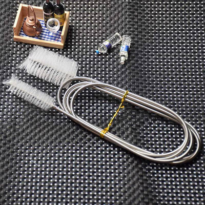 90/155/200cm Četka za čišćenje cijevi Zračna cijev Fleksibilno dvostruko crijevo Dodaci za akvarij Čistač spremnika Filter za vodu Najlon