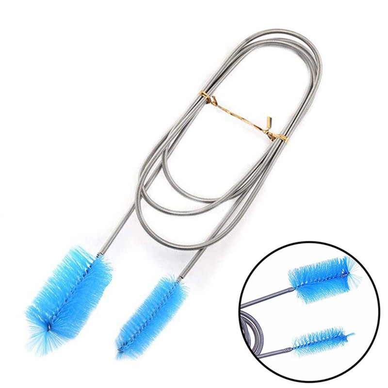 90/155/200cm Četka za čišćenje cijevi Zračna cijev Fleksibilno dvostruko crijevo Dodaci za akvarij Čistač spremnika Filter za vodu Najlon