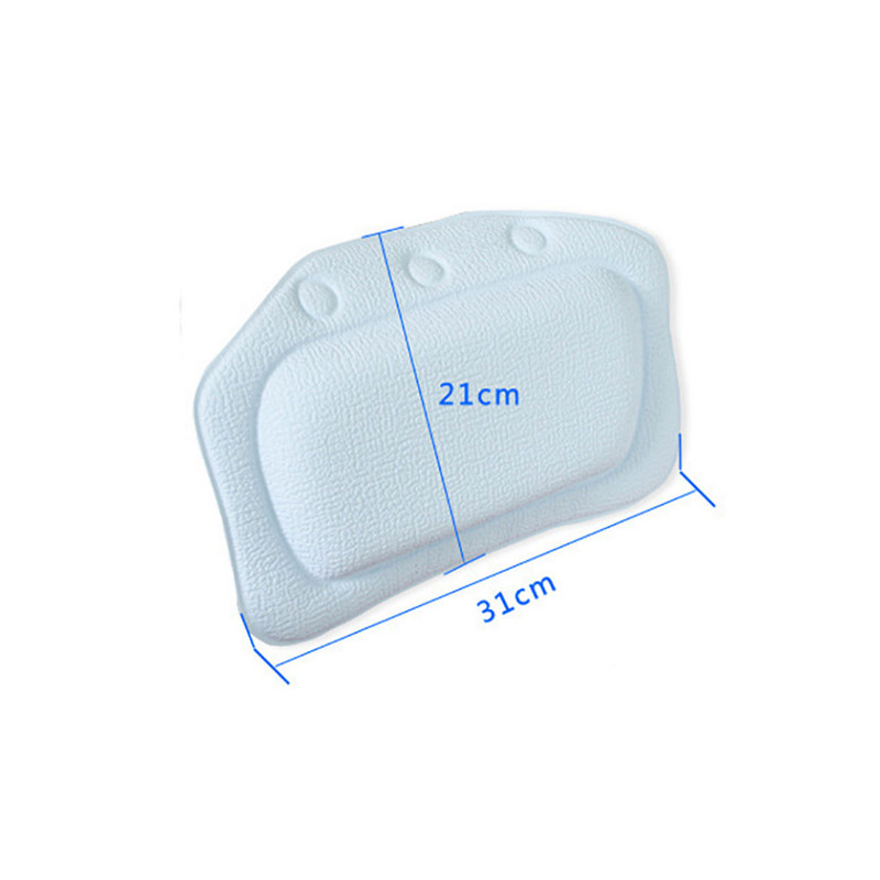 Mīksta pārnēsājama vanna Vannas spilvens Spilvens Galvas balsts Ūdensizturīgs Ar Piesūcekņiem PVC Vannas Spilveni Spilveni Galvas Kakla Atpūtas Spilveni