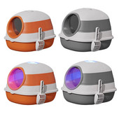 Sklopiva kutija za mačji pijesak, zatvorena kućica za mačke, noćna posuda, zatvorena kutija za mačiće s kapuljačom i toaletnom školjkom za kućne ljubimce Jednostavno čišćenje