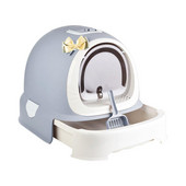 Kaķu tualetes kaste slēgta, pilnībā slēgta kaķu pakaišu tvertne, īpaši liela telpa kaķu gultas traukam kaķēniem.