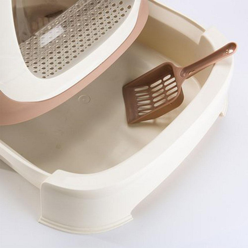 Kaķu tualetes kaste slēgta, pilnībā slēgta kaķu pakaišu tvertne, īpaši liela telpa kaķu gultas traukam kaķēniem.