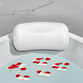 SPA vannas spilvens, neslīdošs vannas galvas balsts, mīksti ūdensizturīgi vannas spilveni ar piesūcekņiem, viegli tīrāmi vannas istabas piederumi